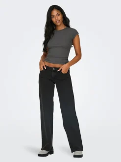 Clearance ONLJUICY Lav talje Wide leg fit Jeans Dame Jeans|Jeans