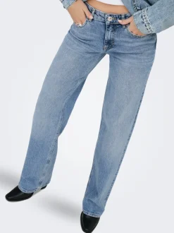 Hot ONLJUICY Lav talje Wide leg fit Jeans Dame Jeans|Jeans