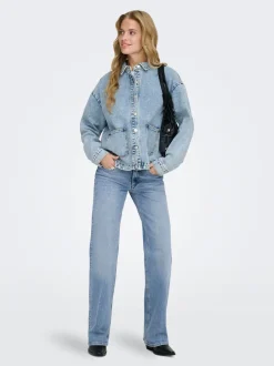 Hot ONLJUICY Lav talje Wide leg fit Jeans Dame Jeans|Jeans