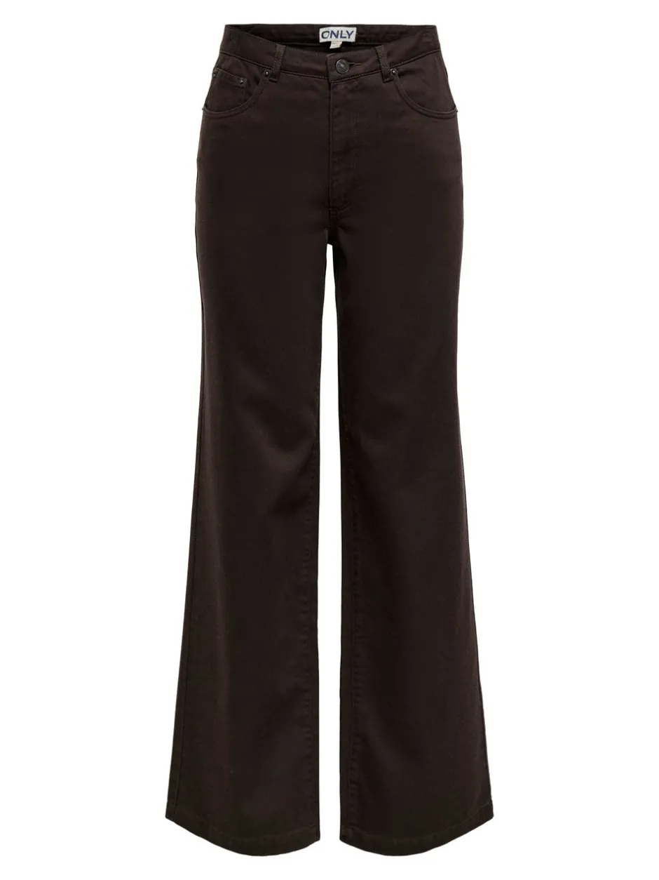 Hot ONLJUICY-SOFT Wide leg fit Bukser i wide fit Dame Bukser