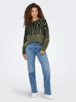 Sale ONLJUICY-WAUW Høj talje Wide leg fit Jeans Dame Jeans|Jeans