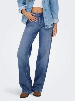 New ONLJULLES Lav talje Wide leg fit Jeans Dame Jeans|Jeans