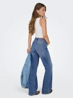 New ONLJULLES Lav talje Wide leg fit Jeans Dame Jeans|Jeans