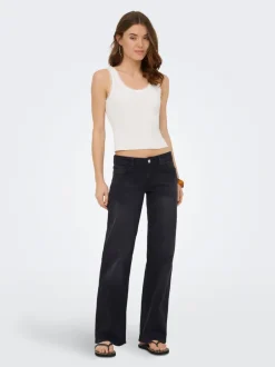 Hot ONLJULLES Superlav talje Wide leg fit Jeans Dame Jeans|Jeans