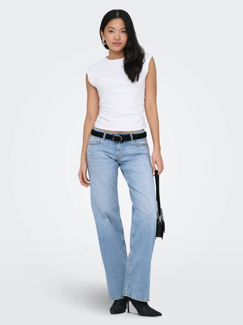 Hot ONLJULLES Superlav talje Wide leg fit Jeans Dame Jeans|Jeans