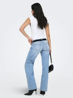 Hot ONLJULLES Superlav talje Wide leg fit Jeans Dame Jeans|Jeans