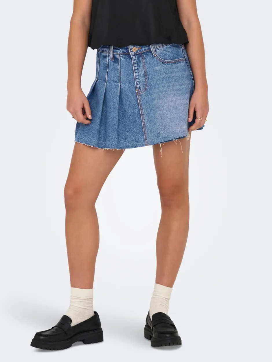 Sale ONLKADIE Nederdel Kort nederdel Dame Denimshorts|Nederdele