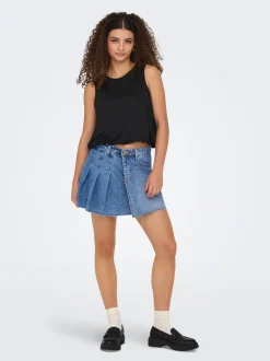 Sale ONLKADIE Nederdel Kort nederdel Dame Denimshorts|Nederdele