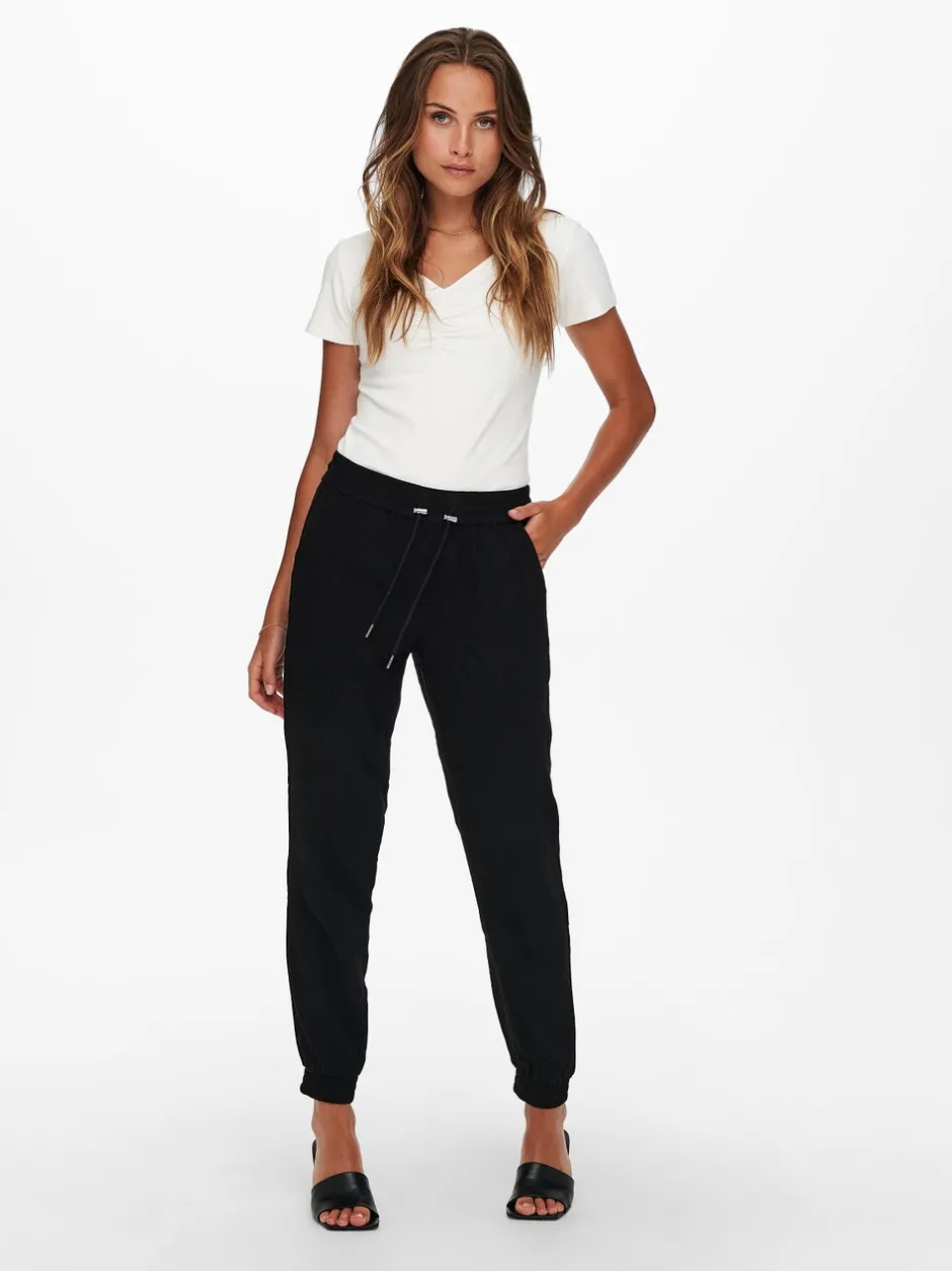 Discount ONLKELDA-EMERY Regular fit Bukser i wide fit Dame Bukser