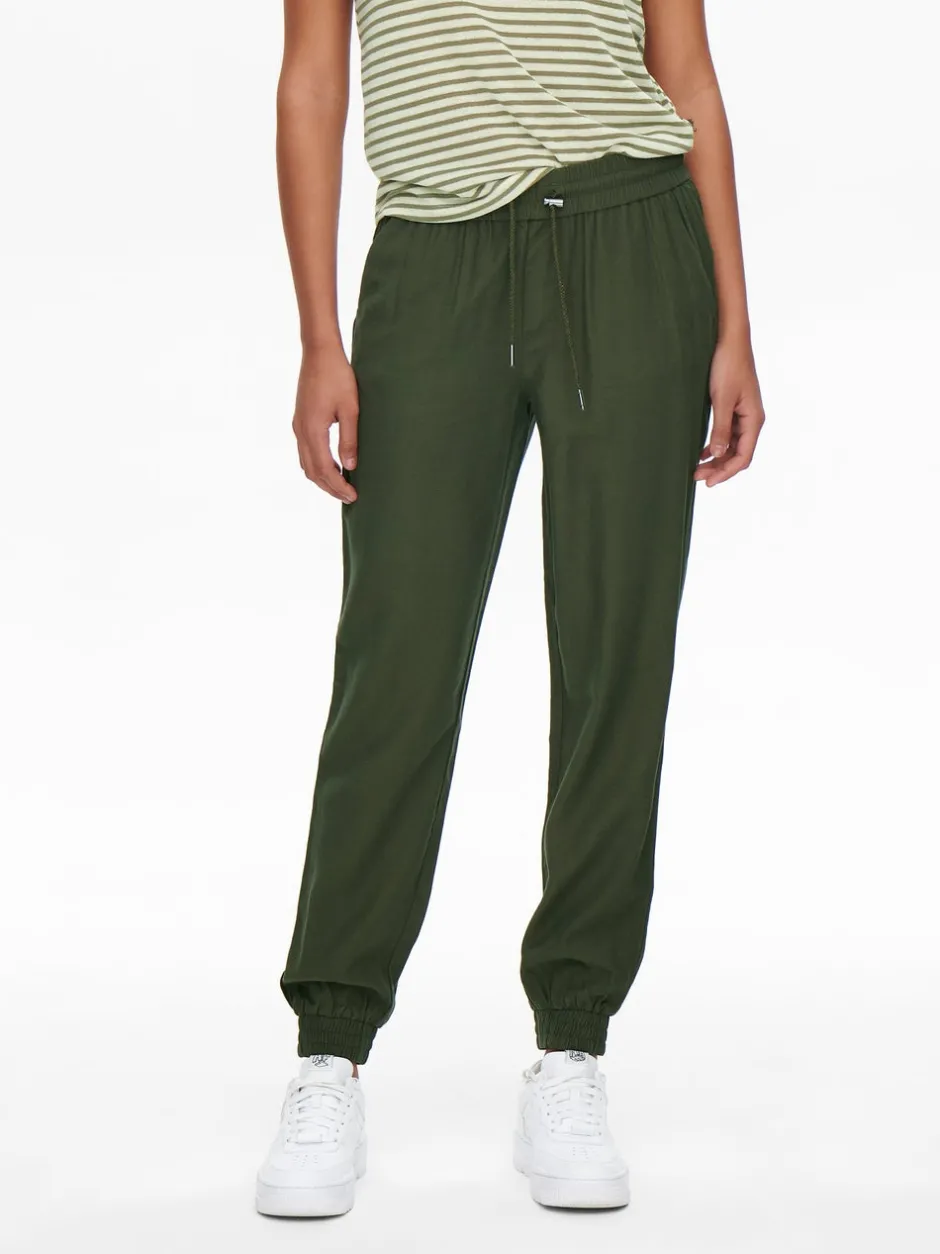 Best ONLKELDA-EMERY Regular fit Bukser i wide fit Dame Bukser