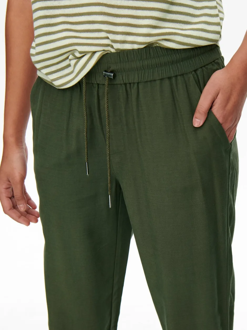Best ONLKELDA-EMERY Regular fit Bukser i wide fit Dame Bukser