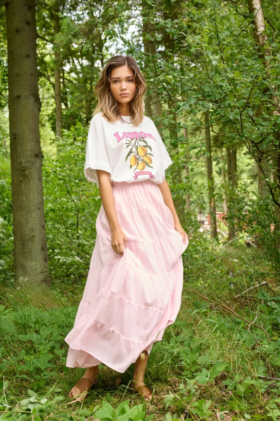 New ONLKELLY Nederdel Lang nederdel Dame Nederdele