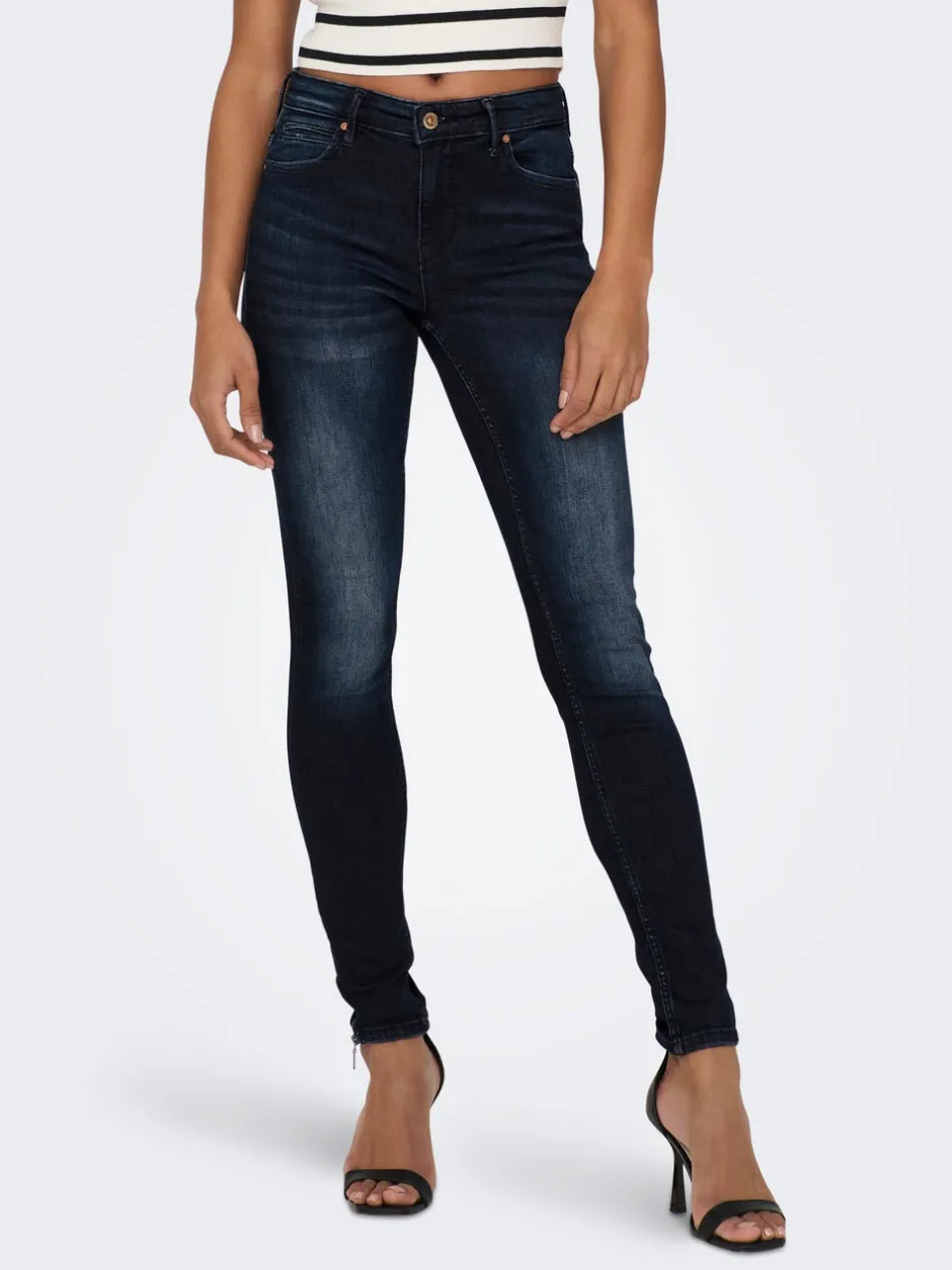Hot ONLKENDELL Mellemhøj talje Skinny fit Ankellængde Jeans Dame Jeans|Jeans