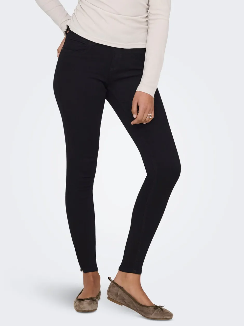 Outlet ONLKENDELL Mellemhøj talje Skinny fit Ankellængde Jeans Dame Jeans|Jeans