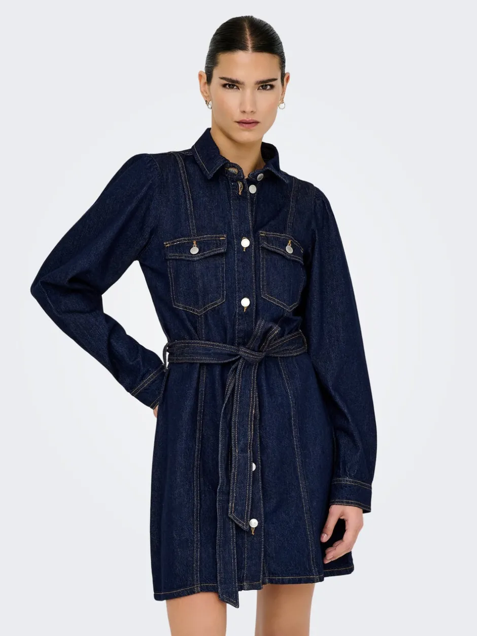 Sale ONLKETTY Kort kjole Dame Kjoler|Double Denim