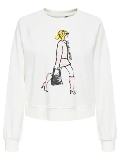 New ONLLABINET Sweatshirt Dame Sweatshirts