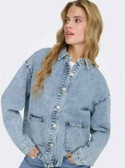 Sale ONLLARA Denimjakke Dame Jakker Og Frakker|Double Denim
