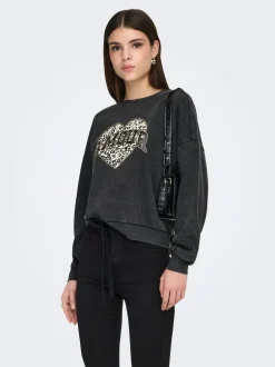 Hot ONLLAUREN Sweatshirt Dame Sweatshirts
