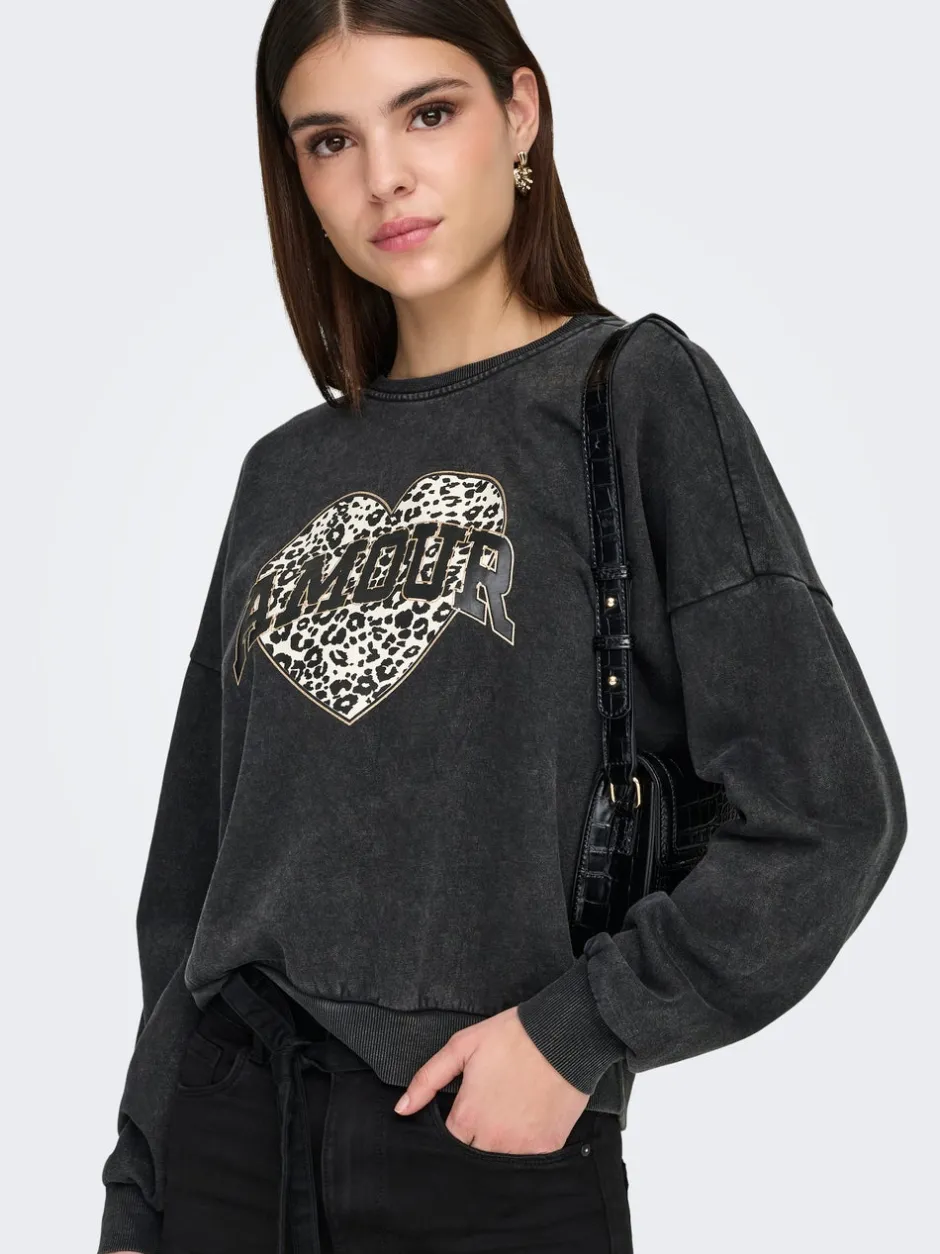 Hot ONLLAUREN Sweatshirt Dame Sweatshirts
