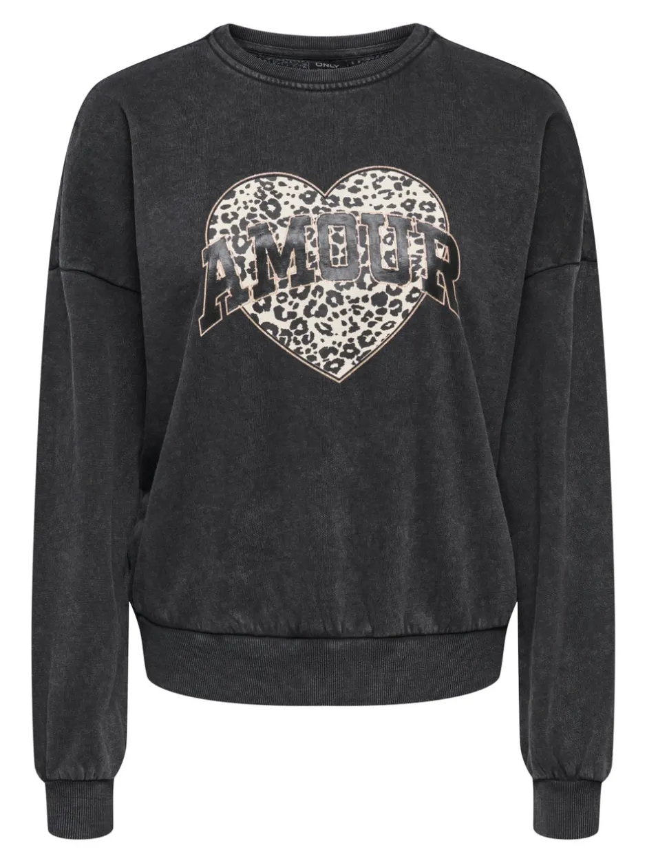 Hot ONLLAUREN Sweatshirt Dame Sweatshirts