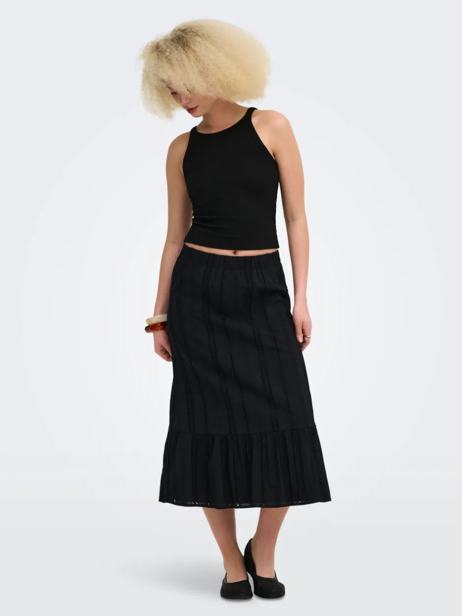 Clearance ONLLIA Nederdel Midinederdel Dame Nederdele