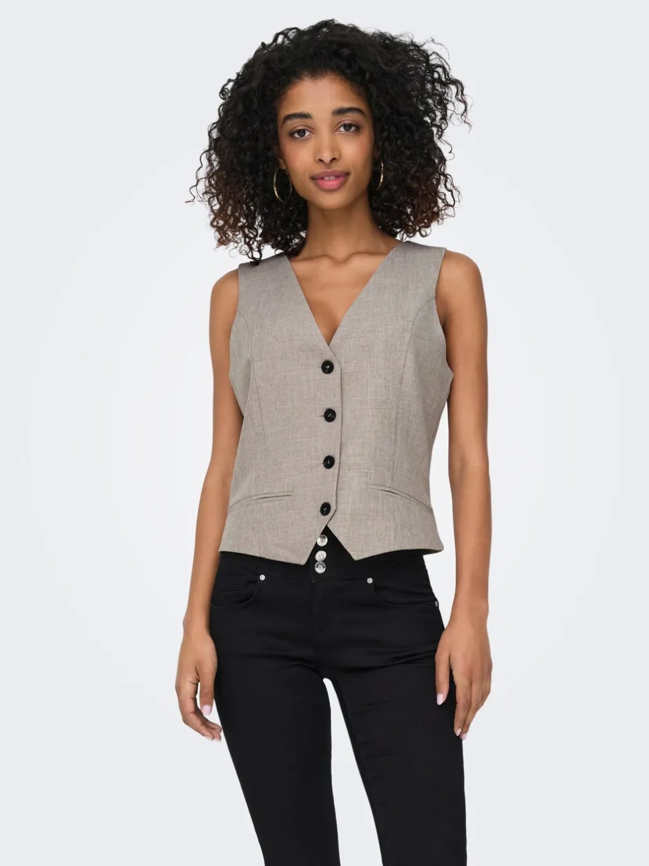 Sale ONLLINDA Tailored vest Dame Toppe