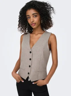 Sale ONLLINDA Tailored vest Dame Toppe