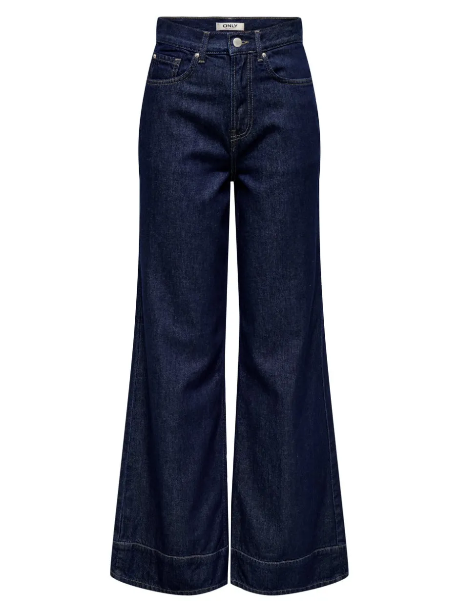Sale ONLLINEA Høj talje Wide leg fit Jeans Dame Jeans|Jeans