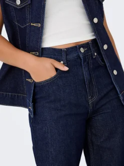 Sale ONLLINEA Høj talje Wide leg fit Jeans Dame Jeans|Jeans