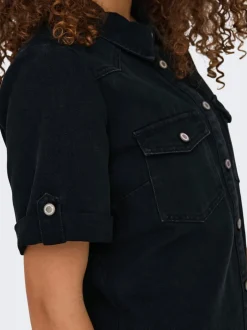Online ONLLISA Kort kjole Dame Kjoler|Double Denim