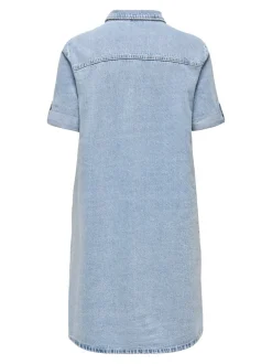 Hot ONLLISA Kort kjole Dame Kjoler|Double Denim