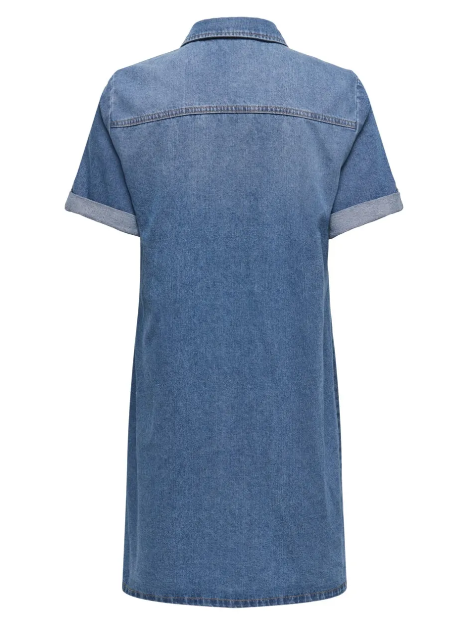 ONLLISA Kort kjole Dame Kjoler|Double Denim