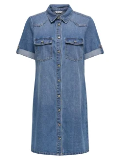 ONLLISA Kort kjole Dame Kjoler|Double Denim