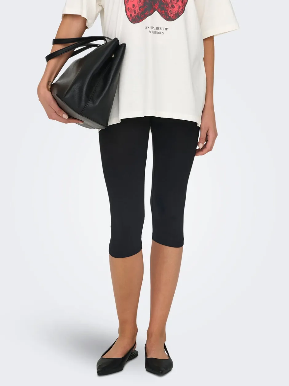Discount ONLLIVE Mellemhøj talje Slim fit Cykelshorts Dame Shorts