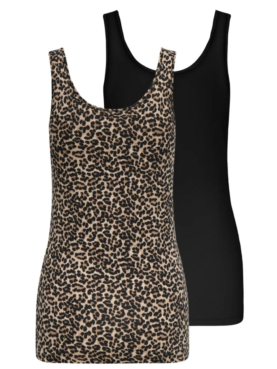 Discount ONLLIVE 2-pack Tanktop Dame Toppe