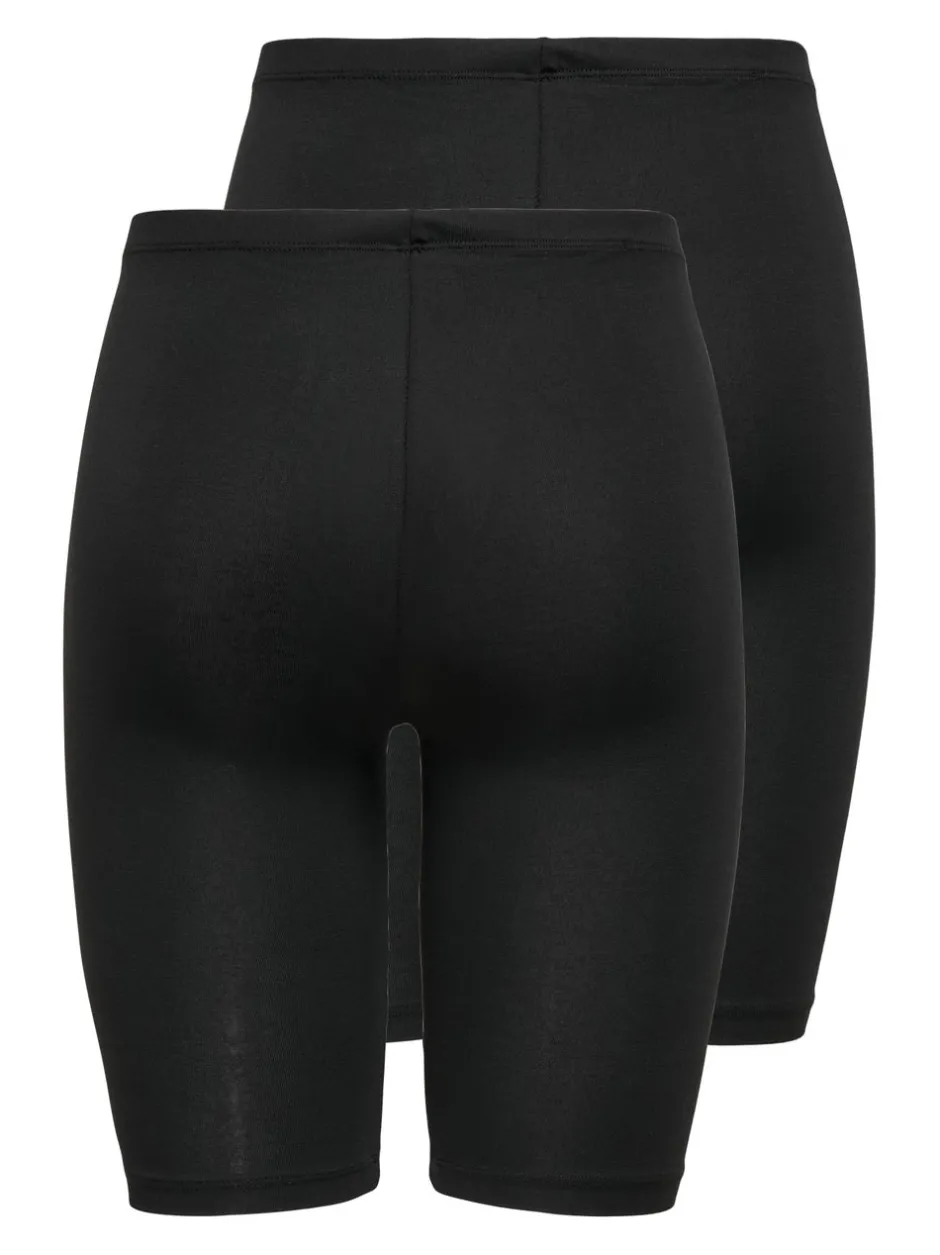 Hot ONLLIVE Slim fit 2-pack Bikershorts Dame Shorts
