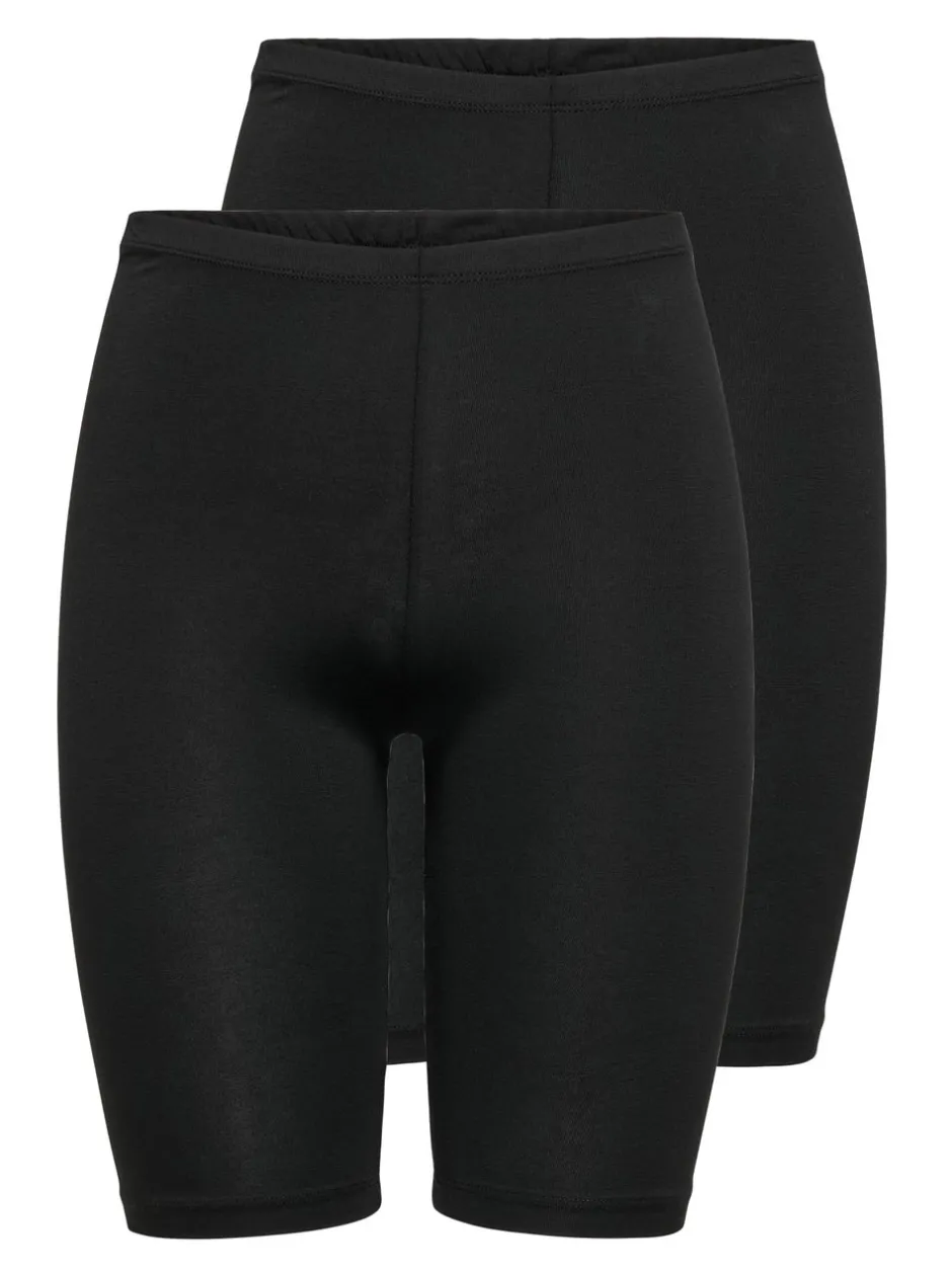 Hot ONLLIVE Slim fit 2-pack Bikershorts Dame Shorts