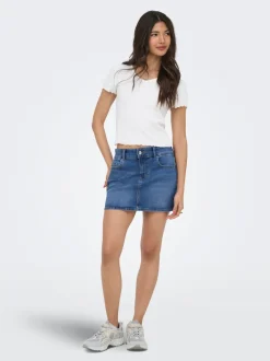 Sale ONLLOLA Denim-nederdel Mininederdel Dame Nederdele
