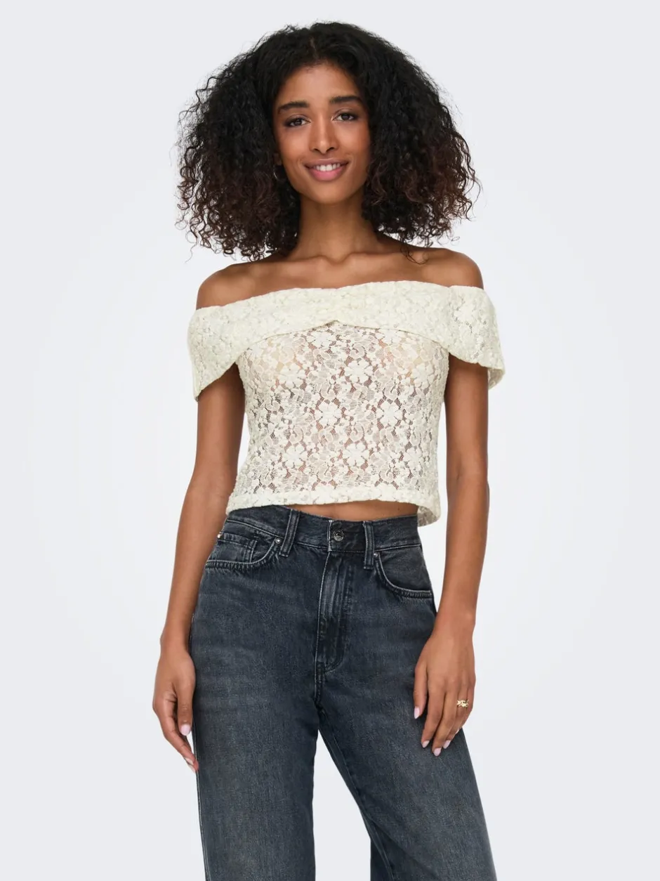 New ONLLORENZA Off shoulder top Dame Toppe
