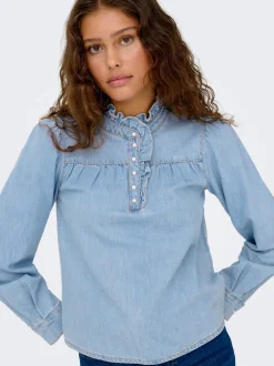 New ONLLUCIA Denim-skjorte Dame Skjorter