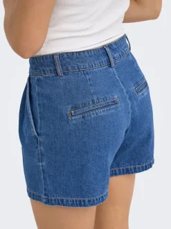 Outlet ONLLUKA Mellemhøj talje Loose fit Denim-shorts Dame Shorts