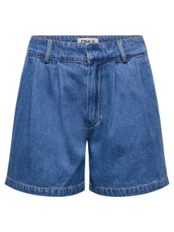 Outlet ONLLUKA Mellemhøj talje Loose fit Denim-shorts Dame Shorts
