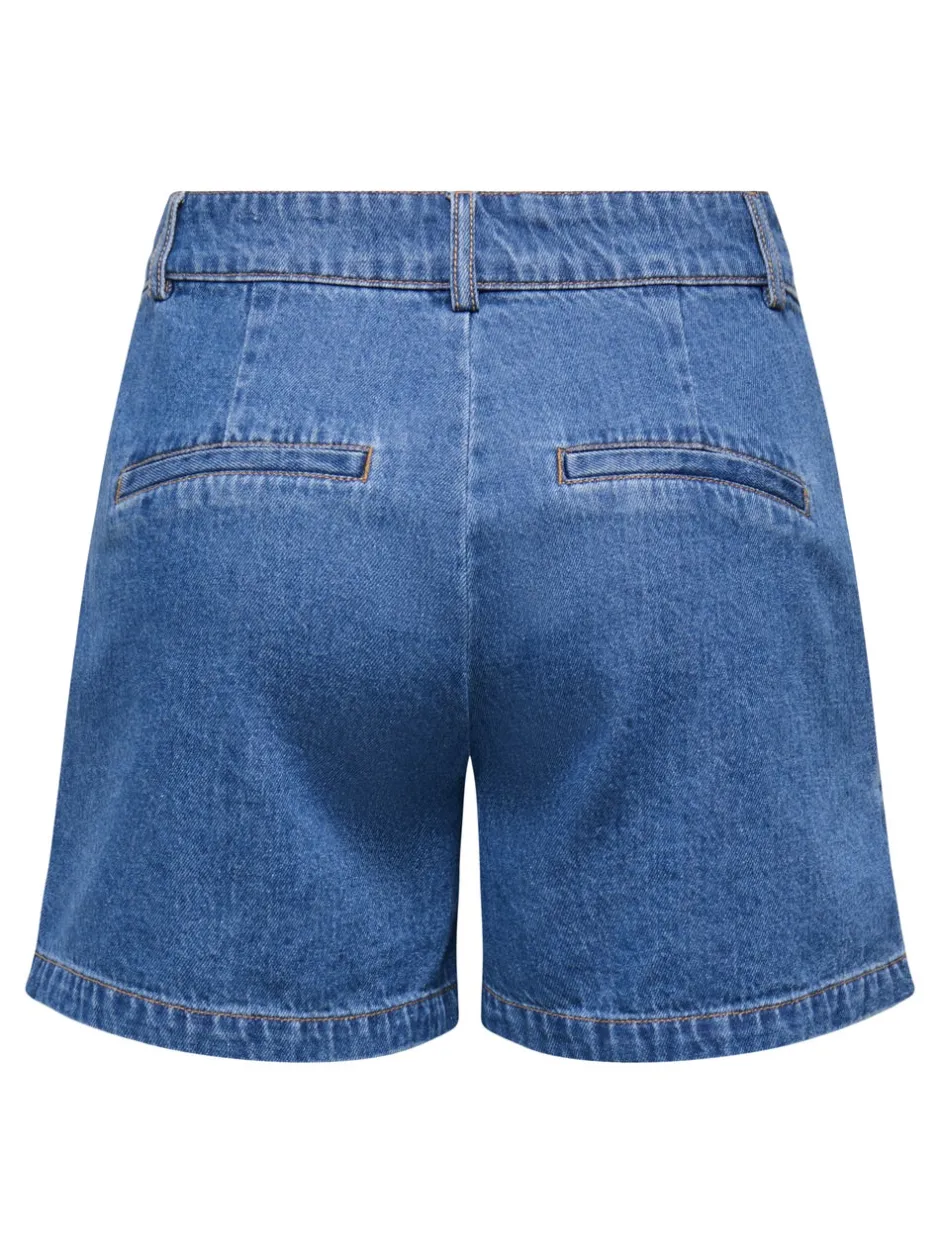 Outlet ONLLUKA Mellemhøj talje Loose fit Denim-shorts Dame Shorts