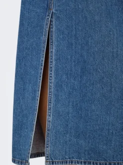 New ONLLUMI Denim Denim-nederdel Midinederdel Dame Nederdele|Denimnederdele