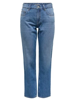 New ONLLUMI Mellemhøj talje Mom fit Jeans Dame Jeans|Jeans