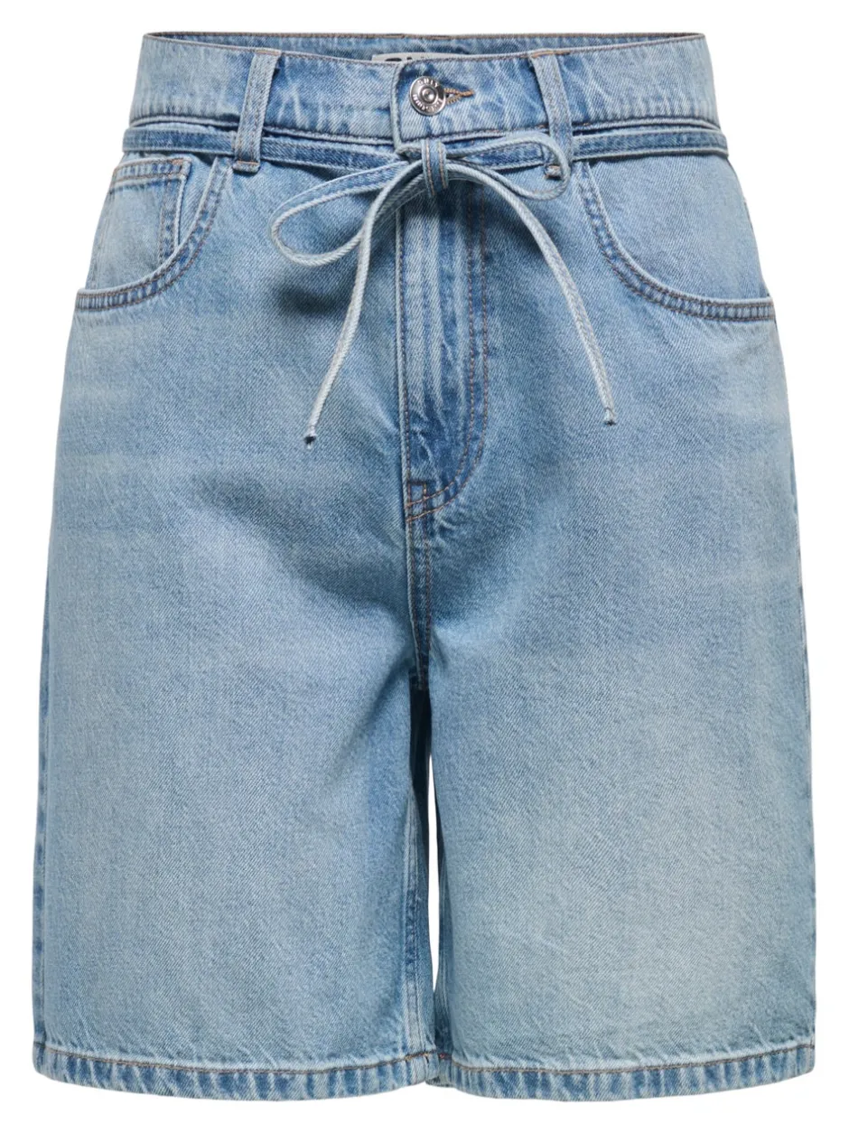 Online ONLLUMI Mellemhøj talje Wide leg fit Denim-shorts Dame Shorts|Double Denim