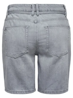 Hot ONLLUMI Mellemhøj talje Wide leg fit Denim-shorts Dame Shorts|Double Denim