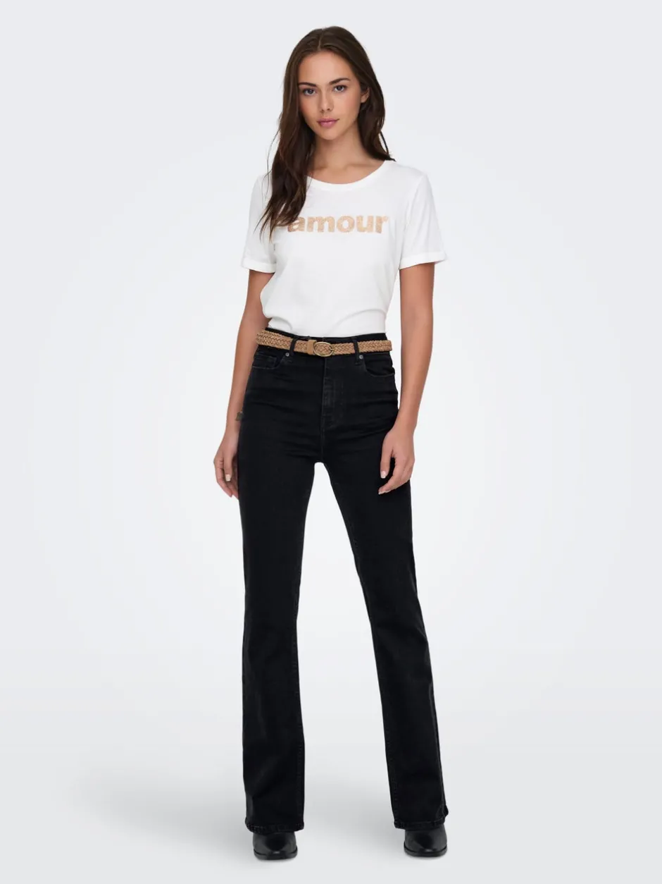 New ONLLUNA Høj talje Flared fit Jeans Dame Jeans|Jeans