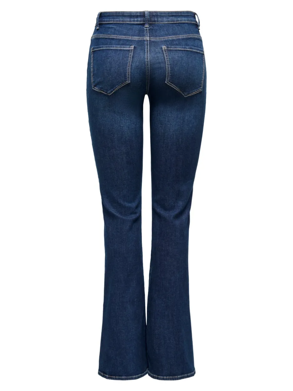 Outlet ONLLUSH Mellemhøj talje Retro flared fit Jeans Dame Jeans|Jeans