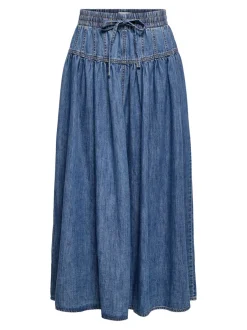 Outlet ONLLYRA Denim-nederdel Lang nederdel Dame Nederdele|Denimnederdele